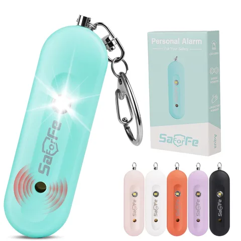 Personal Safety Alarm - Waterproof Rechargeable Alarm - 140dB Extra Loud Sire...