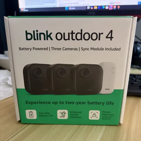 Blink Outdoor 4 3-Cam Kit Wireless Battery 1080p Weatherproof Alexa 2-Way