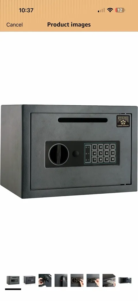 Electronic Safe Deposit Box - Drop Safe With Digital Keypad and 2 Keys