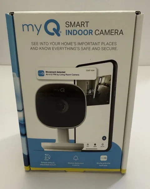 myQ Smart Indoor Security Camera - 1080p HD Video Night Vision, Wi-Fi