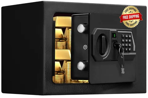Caja Fuerte De Seguridad Cajas Fuertes Digitales Contra Fuego Dinero Con Llave