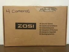 ZOSI 4AK-4192B-WS-US D/N Digital Security Cameras 4-Pack NEW IN BOX