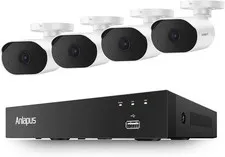 3K Lite 8CH Security Camera System 4X 1080P Wired Cams No HDD Human