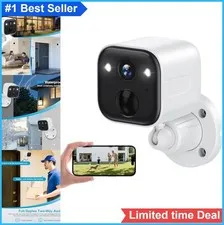 Wireless Security Camera Outdoor 2K Battery WiFi 5600mAh IP65 Waterproof AI