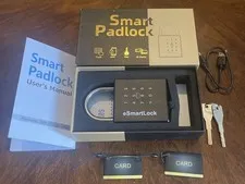 Combination, Outdoor eLinkSmart Password Padlock with Key NFC RFID Weatherproof!