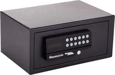 Black Steel Safe with Card Swipe Reader & Digital Keypad Lock