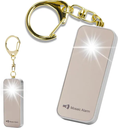 Ultrathin Personal Alarm Rainproof Ultra-Lightweight (0.8 oz) Bulky-Free Keychai