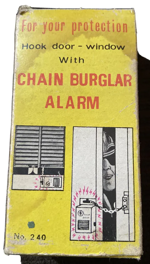 Vintage Chain Burglar Alarm No. 240 With Original Box