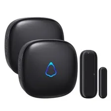 METAK Wireless Door Chime, Door Open Contact Sensor Alarm with 500 FT Range, ...