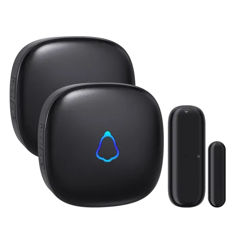 METAK Wireless Door Chime, Door Open Contact Sensor Alarm with 500 FT Range, ...