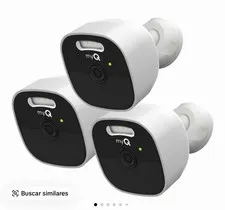 myQ Outdoor Battery Camera 3-Pack 2K Wireless Wi-Fi Spotlight Color Night Vision