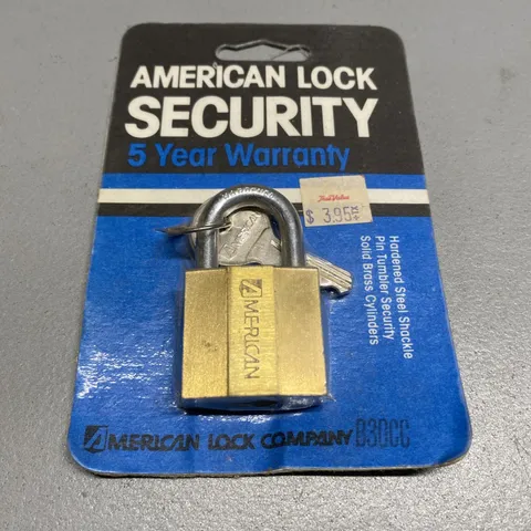 American Lock USA Series B30CC Hardened With Keys Solid Body Lock Padlock 🔒🔒