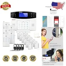 Complete Wireless Home Security Kit, 24pc DIY Alarm, 4G WiFi GSM, App Control