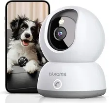 blurams 2K Smart Security Camera 2.4GWIFI Indoor Motion Track NightVision|Refurb