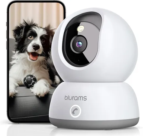 blurams 2K Smart Security Camera 2.4GWIFI Indoor Motion Track NightVision|Refurb