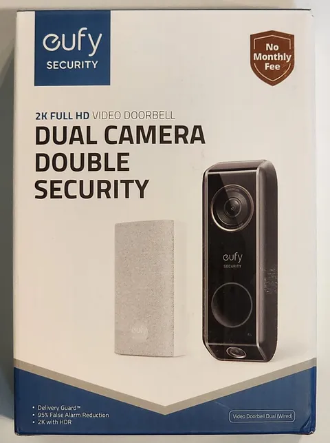 Eufy Security Video Doorbell S330 (Dual Camera) 2K HD – Open Box