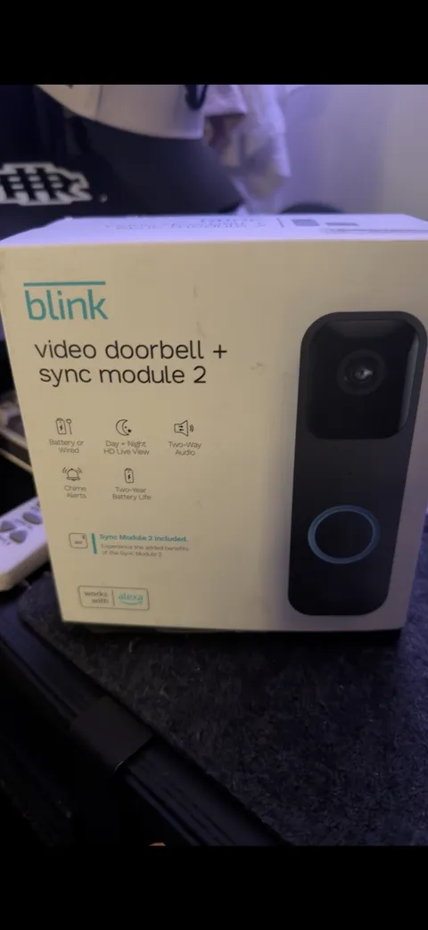 Blink Video Doorbell & Sync Module 2, barely used, In Original Box