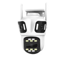 ICSEE 4K 8MP 3 Lens WiFi PTZ Security Camera, Alexa Supported/Night Vision/Mo...