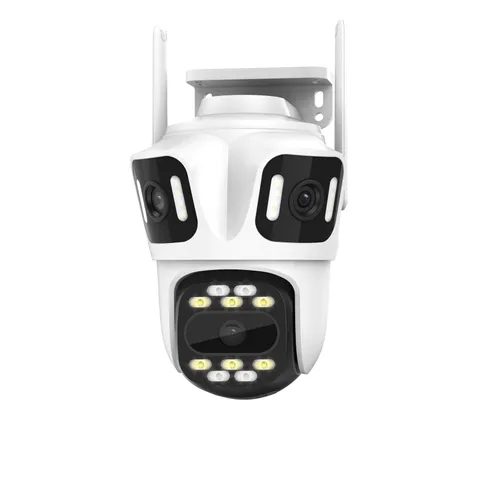ICSEE 4K 8MP 3 Lens WiFi PTZ Security Camera, Alexa Supported/Night Vision/Mo...