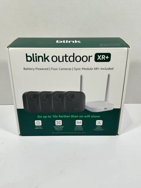 Blink Outdoor XR+ 4-Camera Wireless Wi-Fi Battery Outdoor System w/ Sync Module