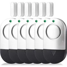 Door Window Alarm 120DB Magnetic Sensor 6 Pack - Home Security Chime