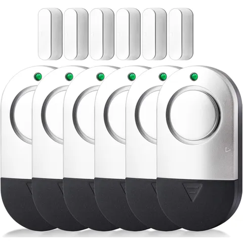 Door Window Alarm 120DB Magnetic Sensor 6 Pack - Home Security Chime