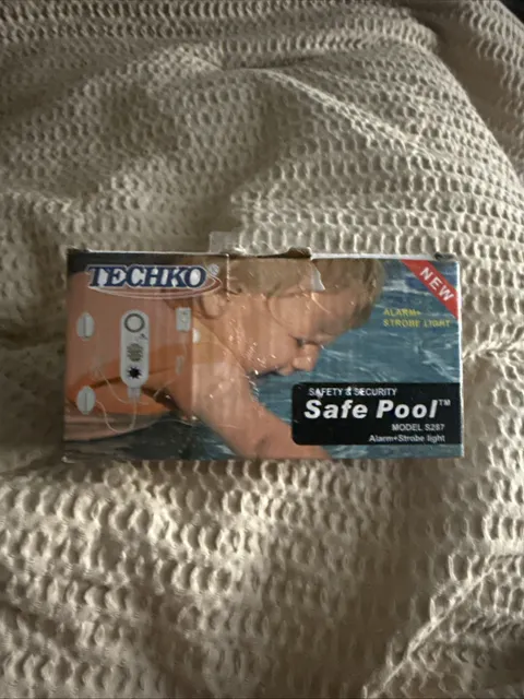 Child Pool Safety Alarm with Bright LED Strobe and Super Loud 115 dB Siren