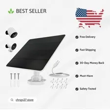 Reliable 5W Solar Panel for SimpliSafe Camera - Weatherproof Energy Solution