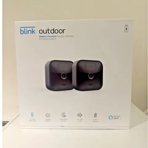 Blink Outdoor 2 Camera Wireless Security System, HD, Two-Way Audio