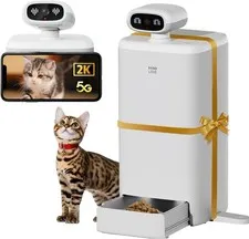 Automatic Cat Feeder with Camera AI-Powered 2k HD Video Night Vision 5G/2.4G