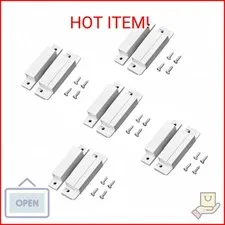 QWORK MC-31 Wired Surface-Mounted NC Magnetic Door Window Contact Sensor Alarm R