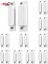 QWORK MC-31 Wired Surface-Mounted NC Magnetic Door Window Contact Sensor Alarm R