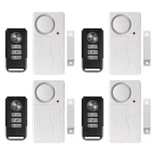 4 Set Home Security Wireless Remote Control Magnetic Sensor Door Window Burglar