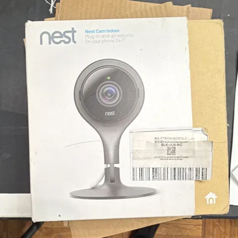 Nest Cam Indoor 1080p Wi-Fi IP Surveillance Camera Plug-In, Black