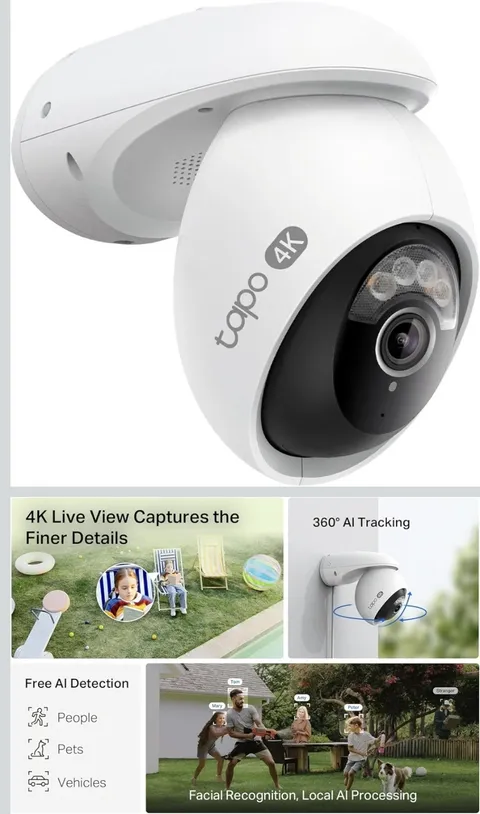 Tapo C560WS 4K 8MP Outdoor Pan Tilt Security Camera
