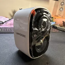 CINMOORE Smart Battery Camera Wireless Wi-Fi 2MP Night Vision 2-Way White/Black