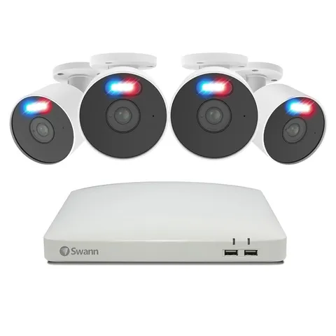 Swann Home 4 Camera 8 Channel 4K Ultra HD  DVR Security System (Like New)