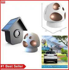 Solar Wireless Motion Sensor Driveway Alarm 1/2 Mile Range Weatherproof