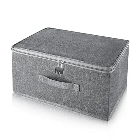 Lockable Storage Box, Organizer Bag Bins Case, Box with Lock, Boxes Storage, ...