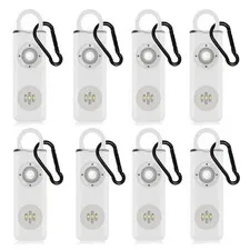 Personal Safety Alarm Rechargeable with Flashlight - 8pack