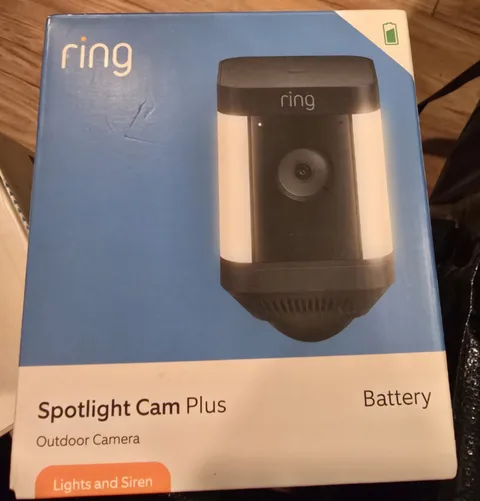 Ring Spotlight Cam Plus, Battery - Black