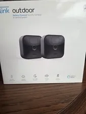Blink Outdoor Wireless Battery IP Cameras 2-Pack Black Night Vision 2-Way
