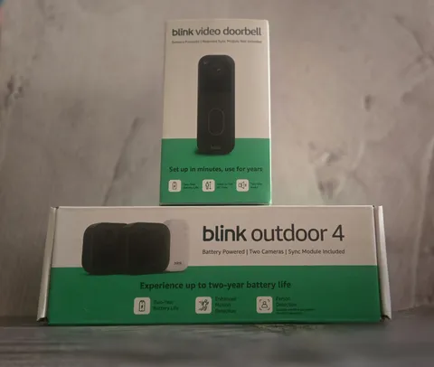 Blink Video Doorbell And Camera Combo HD view two-year battery 2025 Head To Toe