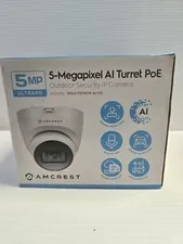 Amcrest 5MP AI Turret PoE Security Camera IP5M-T1179EW-AI-V3 IP67 Mic