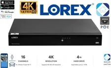 Lorex N864A6B  16 PoE Port 4K  For Parts Or Repair