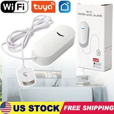 Smart Wifi Water Leak Sensor Alarm Flood Leakage Level Overflow Detector Alert
