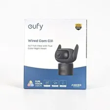 Anker Eufy C31 Wired Security Camera 360° Full HD 2MP IP66 Indoor Outdoor Black