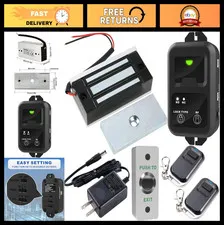 130lb Electric Magnetic Door Lock with Remote Control Kit for Cabinet, Drawer, L