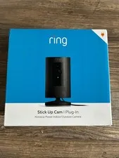 Ring Stick Up Plug-in 1080p HD Security Camera - Black