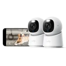 eufy Security 4K Indoor Camera E30 -No Subscription,Pan & Tilt,AI 3k, White